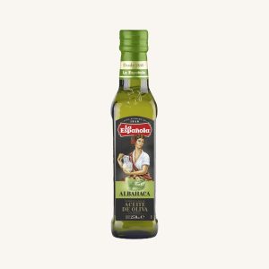 La Española Olivenöl extra vergine mit Basilikumgeschmack (Albahaca) aus Andalusien, Flasche 250 ml