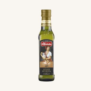 La Española Natives Olivenöl extra mit Knoblauchgeschmack (al ajo), aus Andalusien, Flasche 250 ml