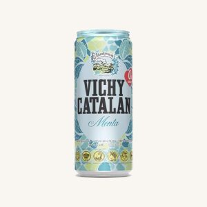 Vichy Catalan Mint flavoured sparkling natural mineral water, sugar-free, from Catalonia, can 33 cl