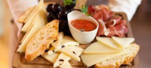Jamon con queso y pan
