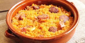 Migas con chorizo