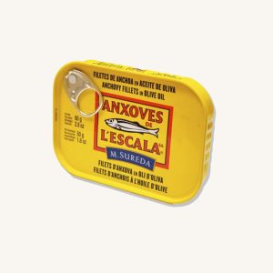 Anxoves de L´Escala M. Sureda Anchovy fillets in olive oil, artisan, from Girona – Mediterranean Sea, medium can 80g