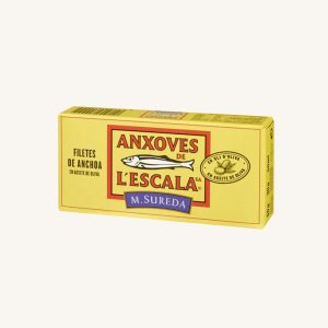 Anxoves de L´Escala M. Sureda Anchovy fillets in olive oil, artisan, from Girona – Mediterranean Sea, small box 50g