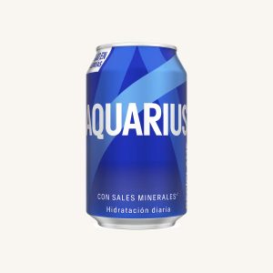 Aquarius Limón, isotonic drink with lemon flavor, can 33cl