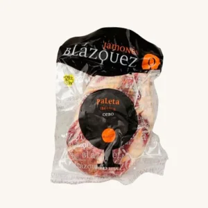 Ohne Knochen Ibérico 50 % de Cebo de Granja Vorderschinken (Paleta) Weißes Etikett – aus Guijuelo, Salamanca