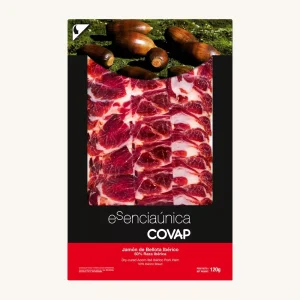 50 % Ibérico-Schinken (Jamón) aus Eichelmast, rotes Etikett, aus Cordoba, Andalusien, vorgeschnitten