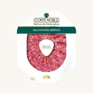 Salchichón 50% Ibérico de Cebo de Campo – aus Extremadura, vorgeschnitten