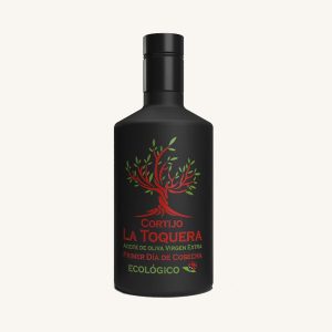 Cortijo La Toquera Organic Extra Virgin Olive Oil (EVOO : AOVE) Cortijo La Toquera, hojiblanca and picuda varieties, from Cordoba, bottle 500ml