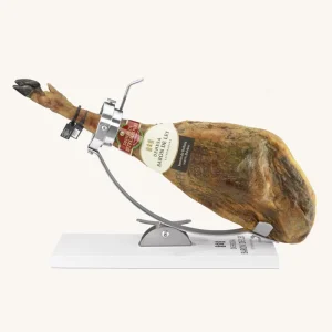 100 % iberischer Schinken aus Eichelmast (Jamón), Black Label – Pata Negra, DOP Dehesa de Extremadura, ganzes Bein