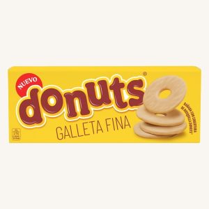 Dünne Kekse mit Donuts-Creme-Topping, Schale mit 150g