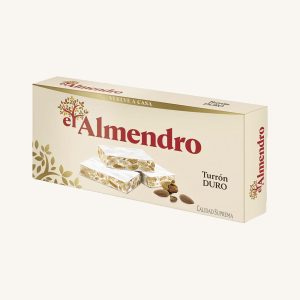 El Almendro traditional hard almond nougat (Turrón duro de almendra), box 250g
