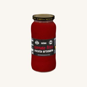 Hacendado Artisan style fried tomato with olive oil (tomate frito receta artesana), from La Rioja, medium glass jar 560g