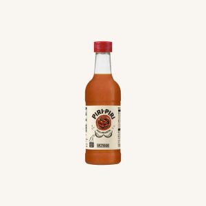 Hacendado Piri-Piri Sauce (salsa Piri Piri), made with Malagueta peppers, small bottle 195ml