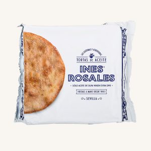 Inés Rosales Torta de aceite (sweet olive oil torta), Original recipe hand-made, from Seville, 6 unit pack, 180 gr