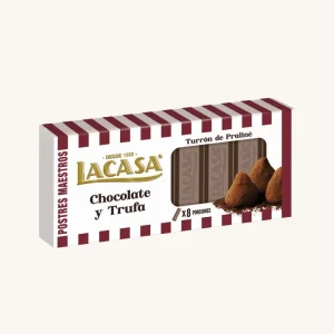 LACASA-Chocolate-and-truffle-Praline-Nougat-Turron-de-Praline-Chocolate-y-trufa-box-225g