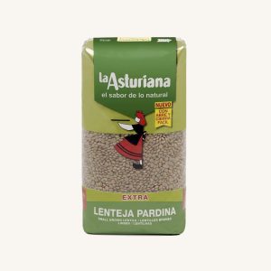 La Asturiana Pardina small brown lentils (Lenteja Pardina), extra, from Leon, bag 1kg