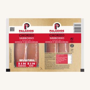 Palacios Chorizo oreado - sabrosso special for dishes, from La Rioja, four pieces 200 gr