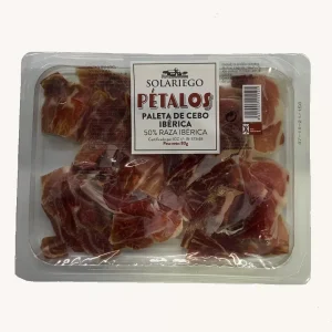 Pétalos (extra dünn) – Paleta (Vorderschinken) de Cebo Ibérico (50 %), vorgeschnitten