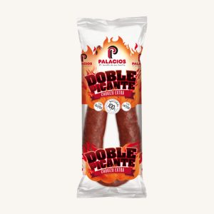 Chorizo doble picante (doppelt scharf) extra, aus La Rioja, Sarta-Stück