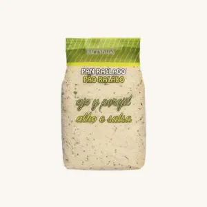 Hacendado Breadcrumbs with garlic and parsley (pan rallado - ajo y perejil), bag 500g
